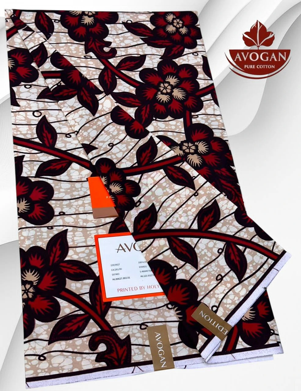 The Cotton King: Authentic Avogan Pure Cotton Veritable Block Prints – Premium Atamfa Turmi for Superior African Men & Women’s Garments