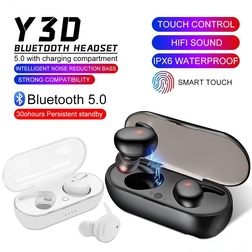 Y30 Bluetooth earbuds Earphones Wireless headphones Touch Control Sports Earbuds Microphone Music Headset for xiaomi TWS