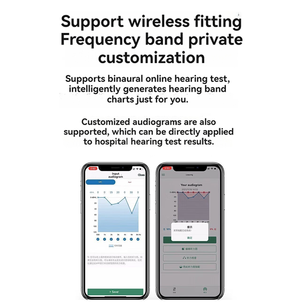 ITE Hearing Aids Rechargeable,Bluetooth Hearing Aids for Seniors with Smart App Enabled Call iOS/Android,Authentic Sound Quality