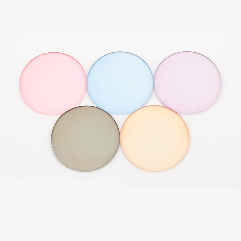 ZIROSAT Aspheric Tinted color MR-8 1.61index Super Tough Optical Glasses Prescription Lenses Strong Anti Reflective for Rimless