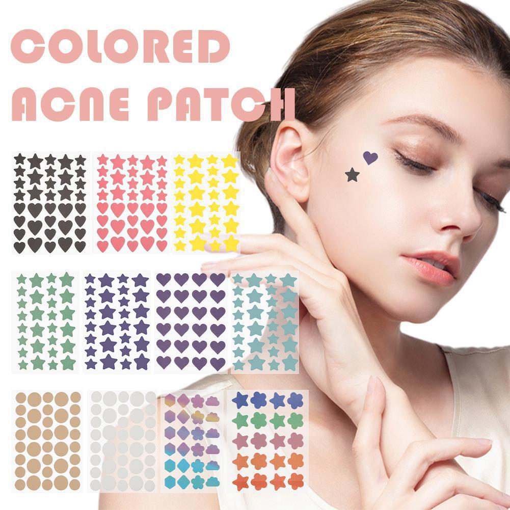 Cute Colorful Star/Butterfly Pimple Patch Acne Stickers -Acne Removal Invisible Concealer For Face Spots Zits Beauty Makeup Tool