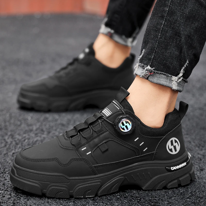 Autumn Mens Casual Shoes Leather Men's Sneakers Comfortable Soft Male Wark Board Shoes Platform Shoe for Men Кроссовки Мужские