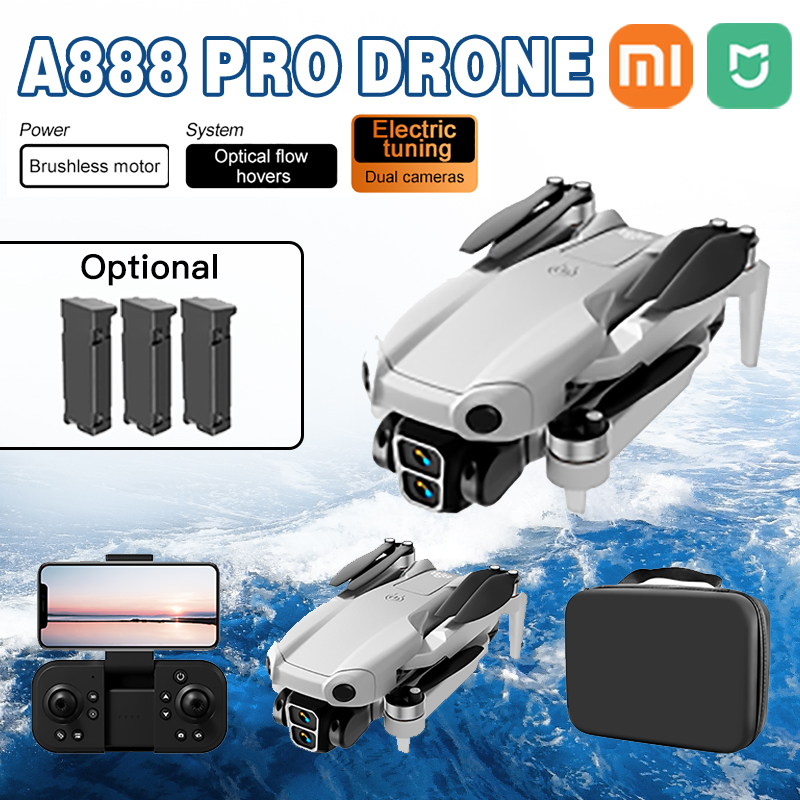 Xiaomi Mijia A888 Pro Drone 8K ESC Dual Camera Drone Optical Flow Positioning Obstacle Avoidance Brushless Motor Quadcopter Toys