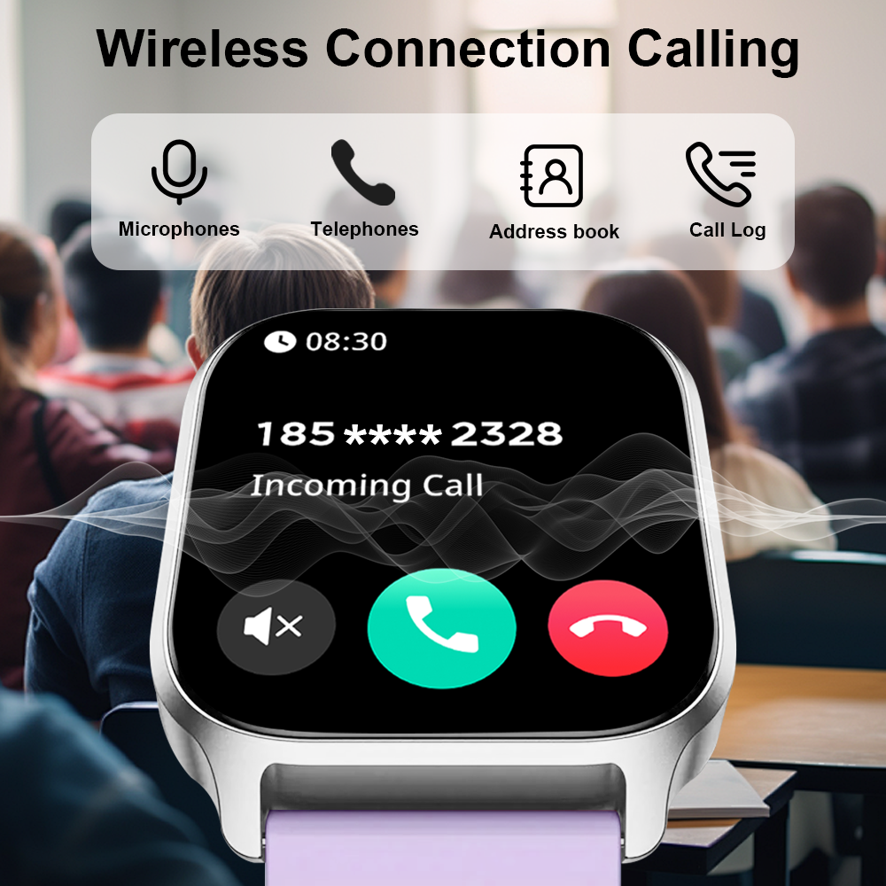 LAXASFIT 2025 New Smart Watch 2.01” Inch HD Screen Bluetooth Talk Pedometer IP68 Waterproof 123 Sport Modes Man Woman Watch Gift