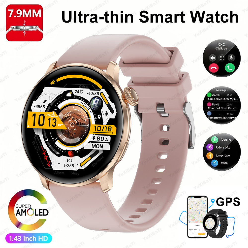 2025New Women's AI Smart Diagnosis Smart Watch HRV+PPG Blood Pressure & Oxygen Monitor IP68 Waterproof NFC Smartwatch for Xiaomi