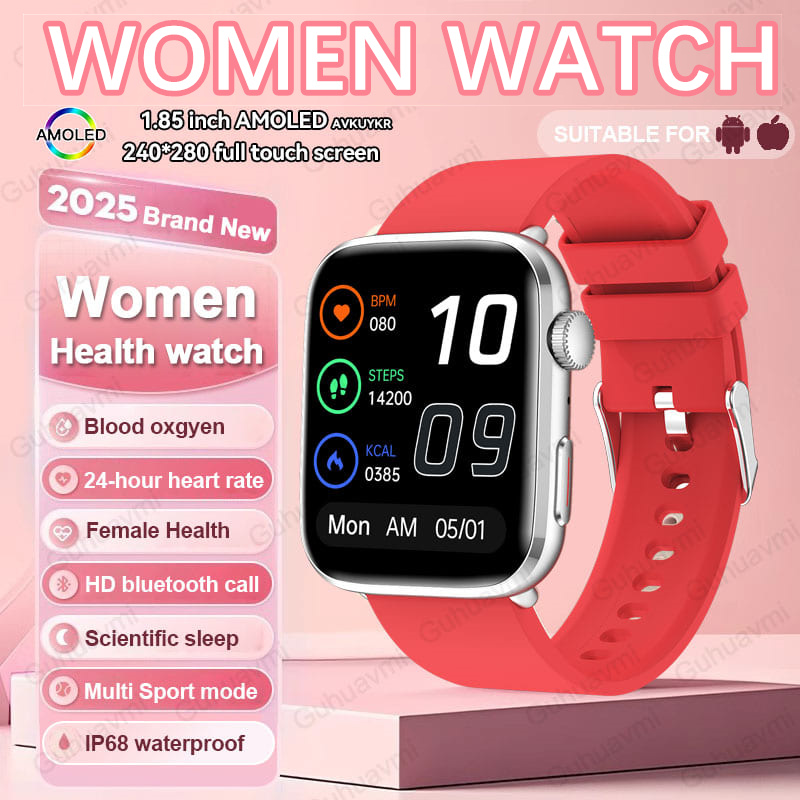 2025 New For Xiaomi Women AI Smart Diagnosis Smart Watch HRV+PPG Blood Pressure Blood oxygen Health monitor IP68 NFC Smartwatchs