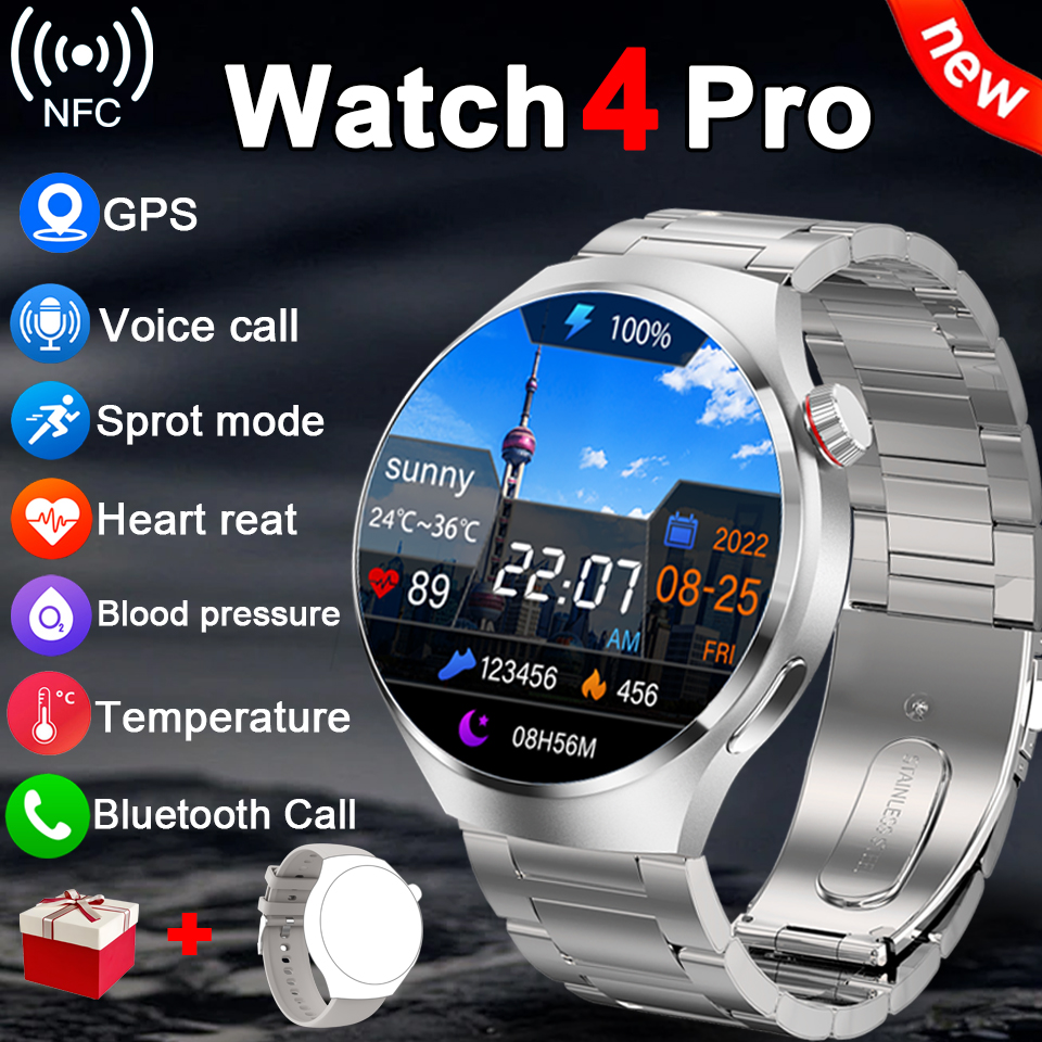2025New For Huawei Watch4 PRO Smart Watch Men Ms.Watch 4 Pro HD Screen Bluetooth Call NFC GPS Heart rate waterproof SmartWatch