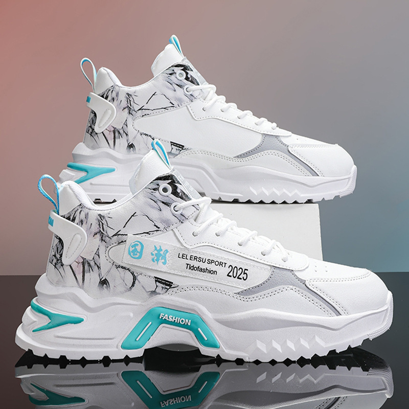 2025 Men’s Shoes Sneakers Fashion Breathable Platform Running Shoes Mesh Sport Light Unisex Male Casual Vulcanize Man Shoes