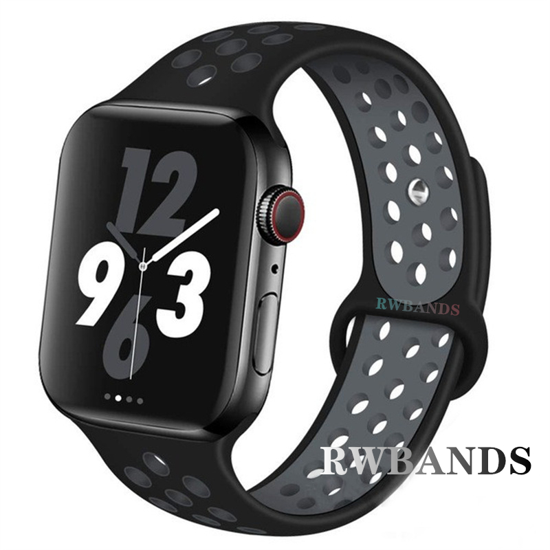 Sport Strap for Apple Watch Band 46mm 44mm 40mm 42-38-41mm 45mm Breathable Bracelet iWatch Series 10 9 8 7 6 SE 5 3 Ultra 2 49mm
