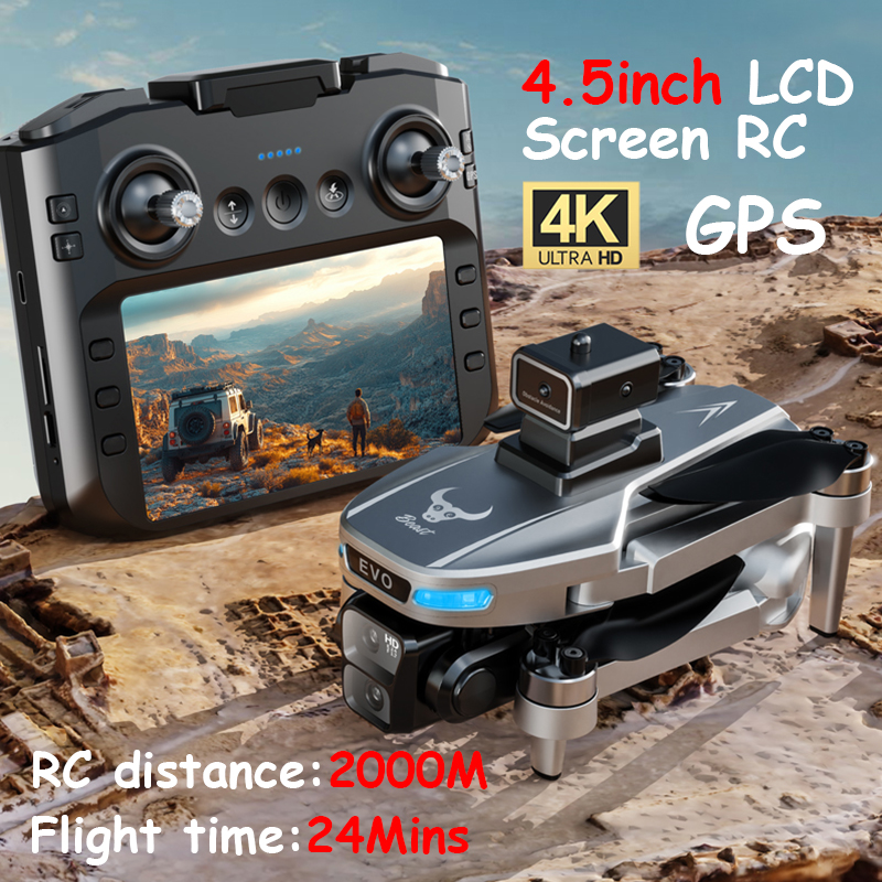 SG901 Pro / MAX FPV Drone with Camera Professional 8K HD Camera 5G WIFI GPS Drones 4.5 Inch Screen Brushless Motor RC Dron Toys
