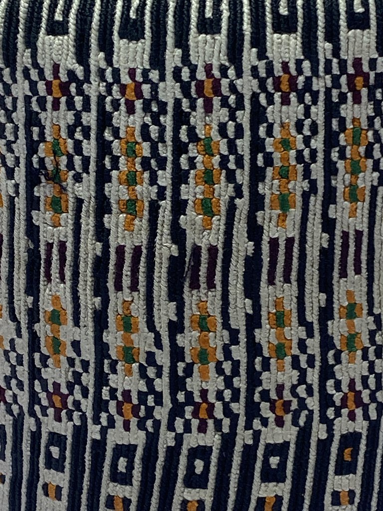 White Stripped – Hausa/Fulani Cap, Kufi, Handwoven Cap, Zawa