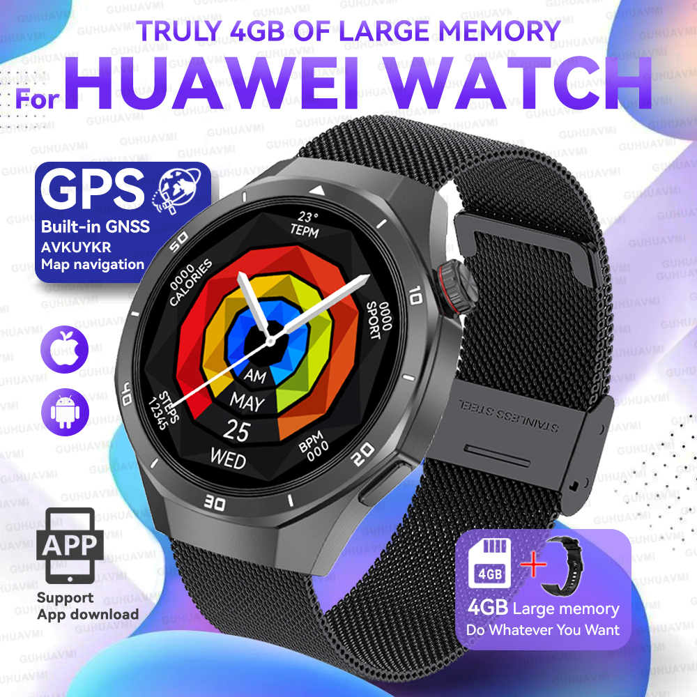 2025New For HUAWEI Upgraded Ultra Big 4GB Memory Smart Watch Men GPS Map MP3/MP4 Player Bluetooth Call Sports Fashion Smartwatch