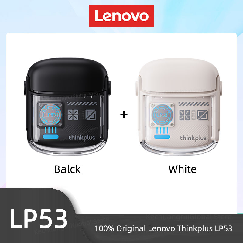 Lenovo LP53 Wireless Bluetooth 5.4 Earphones Mechanical Design Gamer Headset TWS Noise Reduction Sports Earbuds Long Standby New