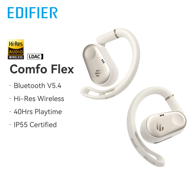 Edifier Comfo Flex True Wireless Bluetooth Earphones Open-ear Headphones Bluetooth 5.4 Ear Hooks Earphone,Hi-Res Audio,IP55