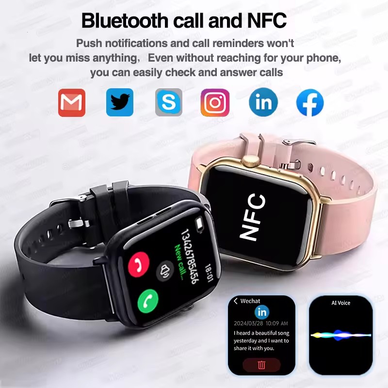 Smart Watch Watch Global Version Men Women HD AMOLED Display Heart Rate Bluetooth Call GPS Track Waterproof Sports Smart Watches