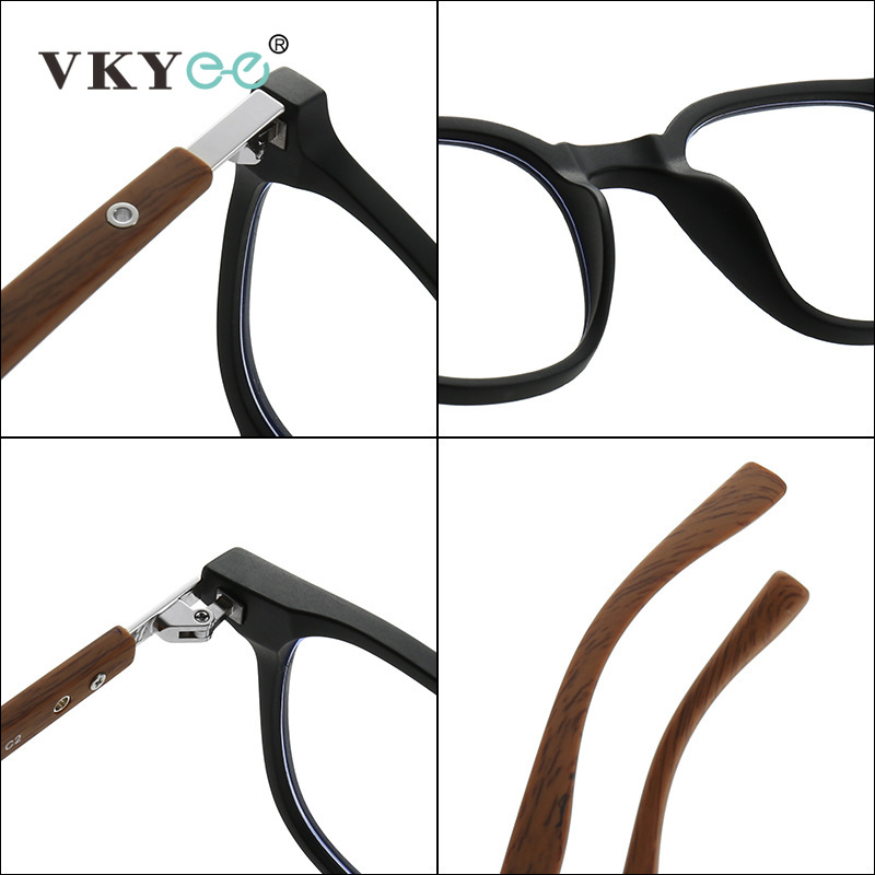 VICKY New Simple Geometric Square Frame Men Women Anti-blue Light Reading Glasses Can Be Customized Prescription HM503