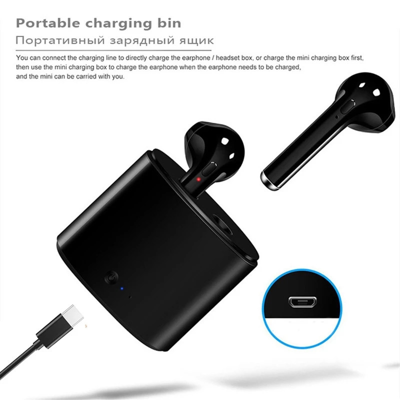 i7s mini TWS Bluetooth Earphone Wireless Headphones Earbuds Blutooth Handfree Headsets With Charging Box for Xiaomi Huawei phone