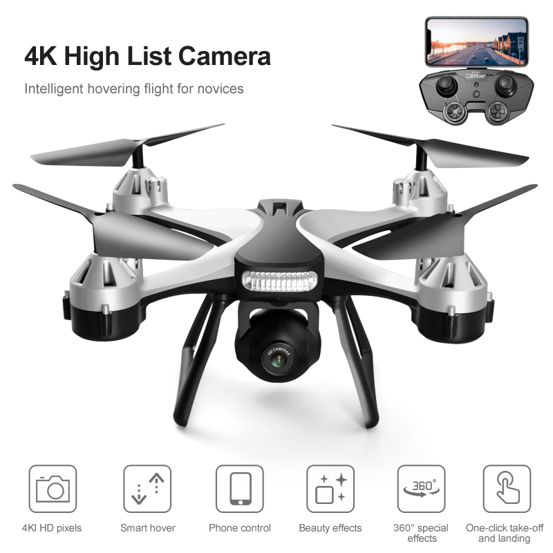 Mini Drone 801 Professional 4K HD Movie Grade Resist strong winds Toy Aircraft for Children Popular Small Quadcopter with Camera