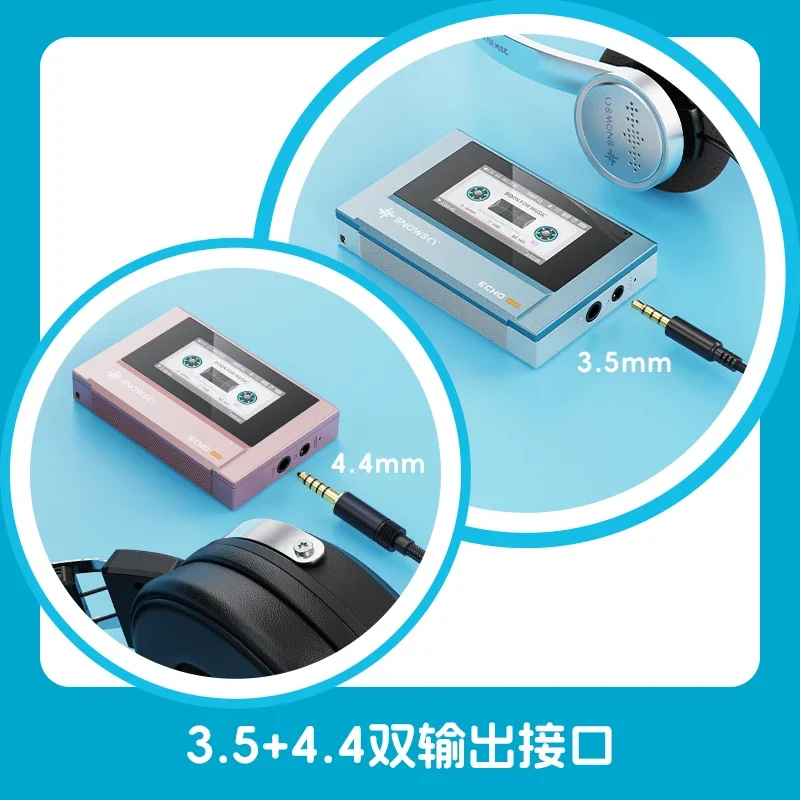 Fiio Snowsky Echo Mini Wireless Bluetooth Mp3 Mini Walkman 8GB Custom Support Dsd Retro Portable Bluetooth Player Music Gift Man