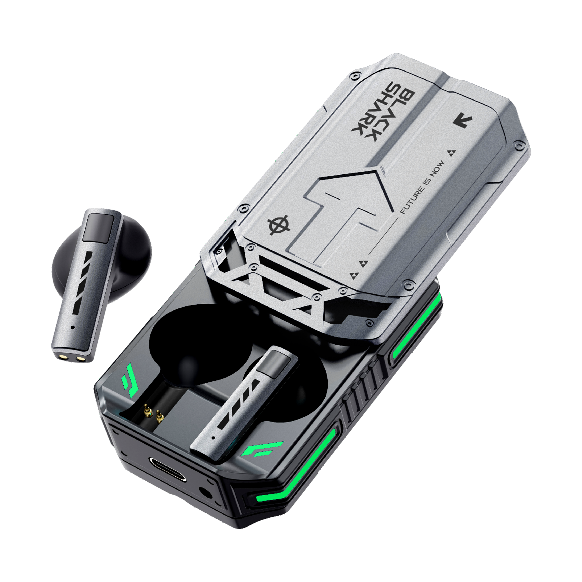 Black Shark T11 TWS Wireless Earbuds with Active Noise Cancellation, Bluetooth 5.3, 30 Hour Battery Life, RGB Light, Low Latency