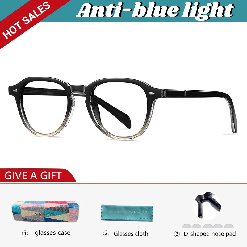 VICKY Vintage Polarised Prescription Sunglasses Women Classic Anti Blue Ray Glasses Men Myopia Prescription Photochromic Glasses