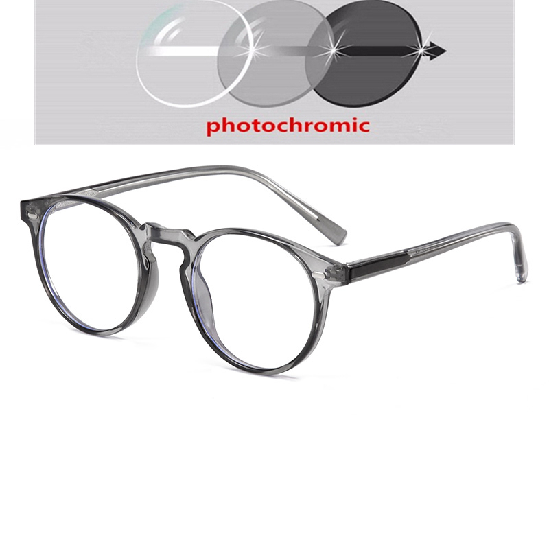 GSBJXZ TR90 Blue Light Blocker Round Nearsighted Eyeglasses Women Men Student Optical Glasses Prescription 0 -0.5 -0.75 To -6.0