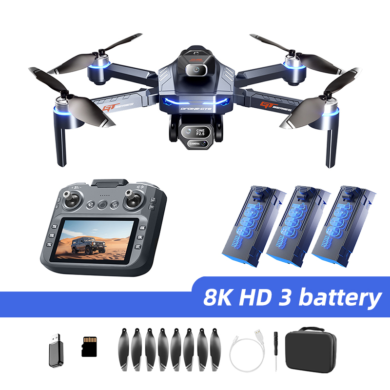 For Xiaomi GT8 Drone 4K Professional 8K Dual Camera GPS Dron Brushless Motor 5G WIFI FPV Foldable RC Quadcopter Helicopter Toys