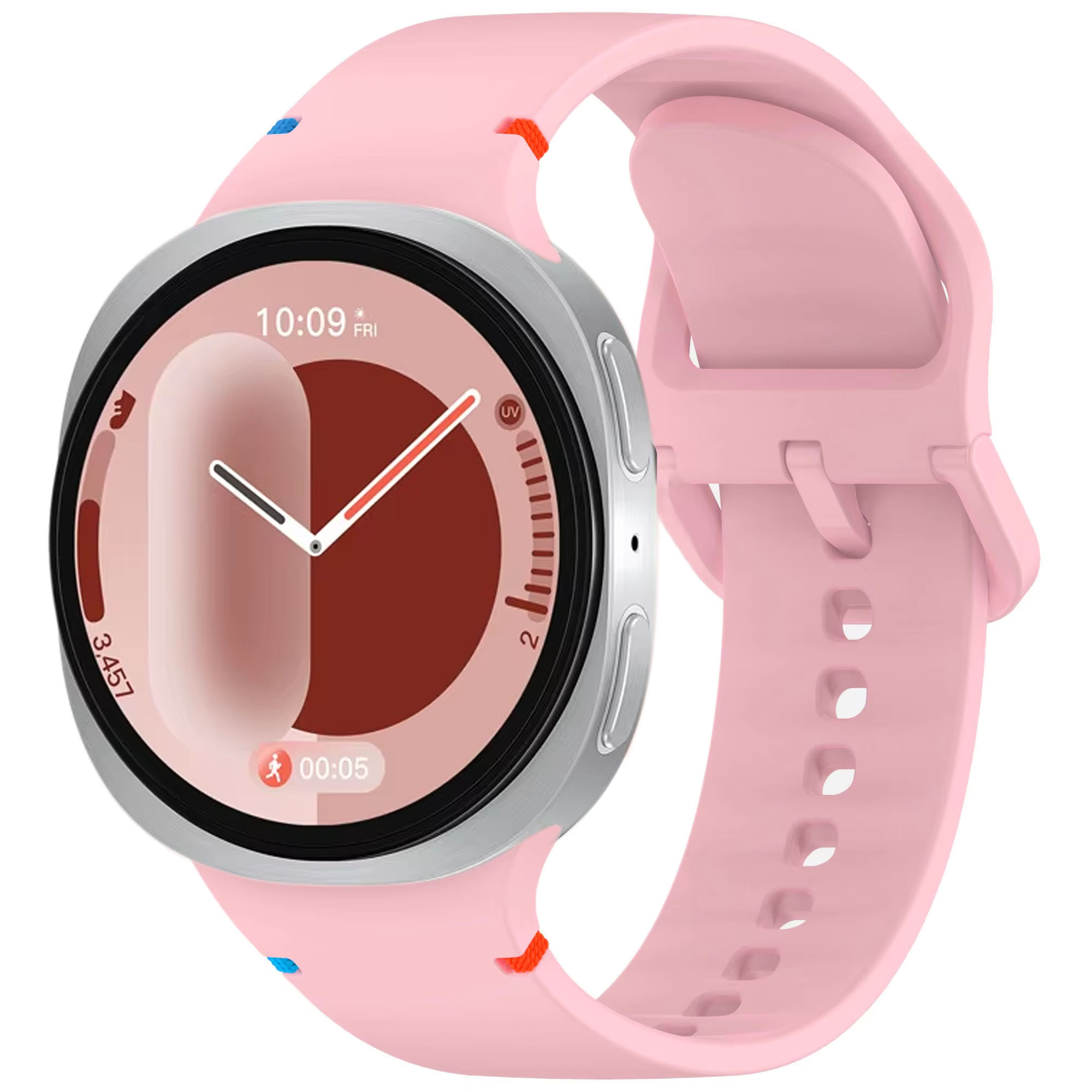 Official Silicone Watchband For Samsung Galaxy Watch 8 40mm 44mm 1:1 Sports Bracelet Wristband Galaxy Watch 8 Classic 46mm Belt