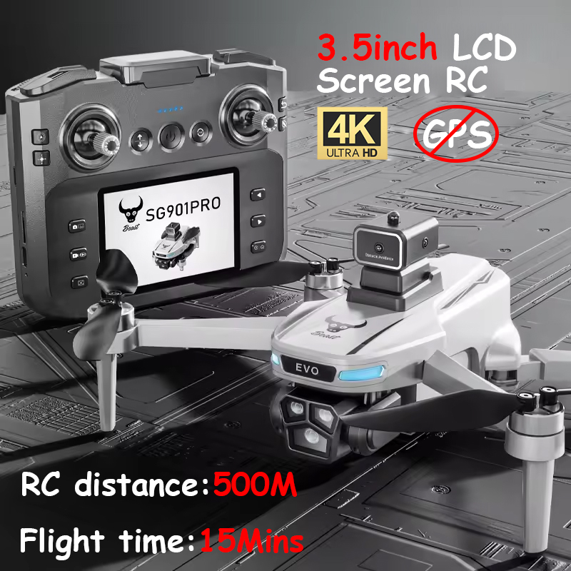 SG901 Pro / MAX FPV Drone with Camera Professional 8K HD Camera 5G WIFI GPS Drones 4.5 Inch Screen Brushless Motor RC Dron Toys