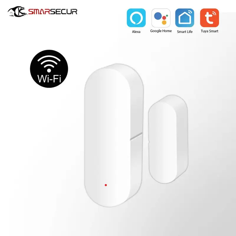 Tuya Smart Door Window Contact Sensor Smart Wireless Door Detectors Open/Close APP Remote Alarm Via Alexa Home