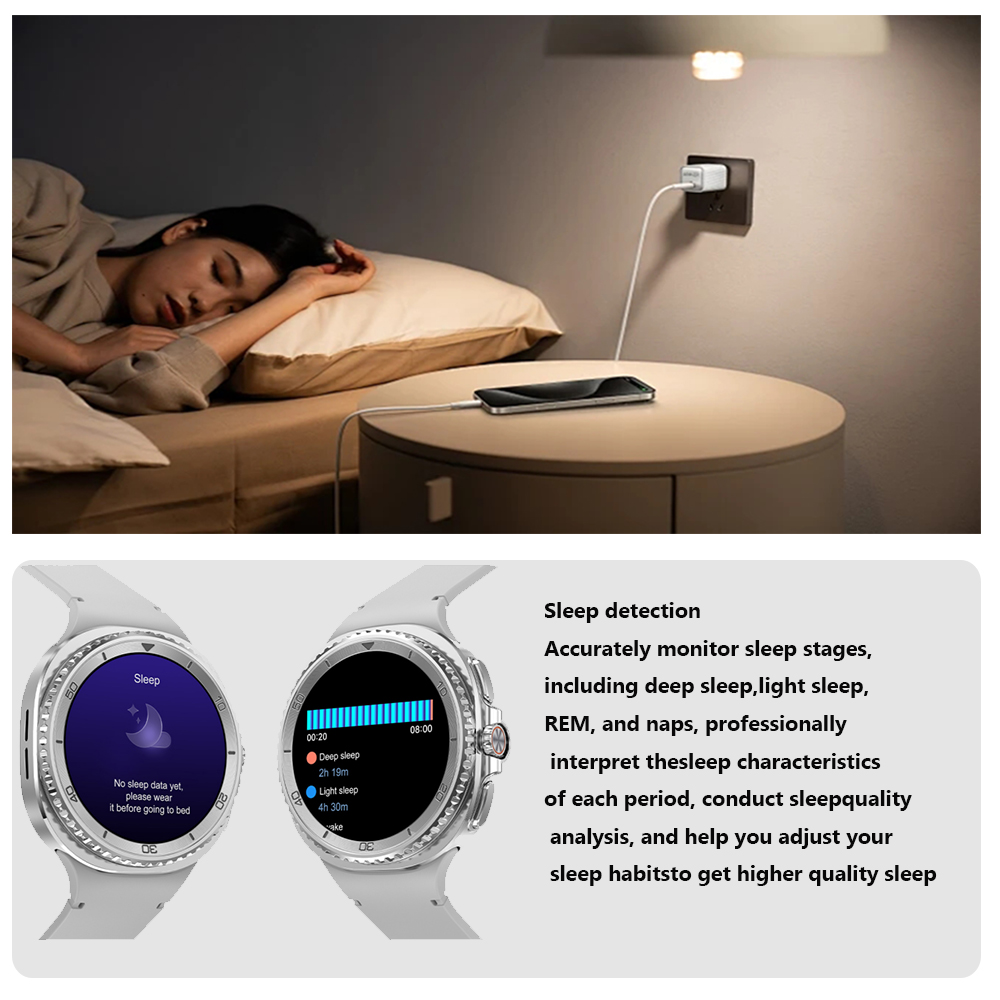 2025 New DT Watch 8 Ultra Smart Watch Men Memory Video GPS NFC 47mm AMOLED Fitness Sports Tracker Health Smartwatches Women