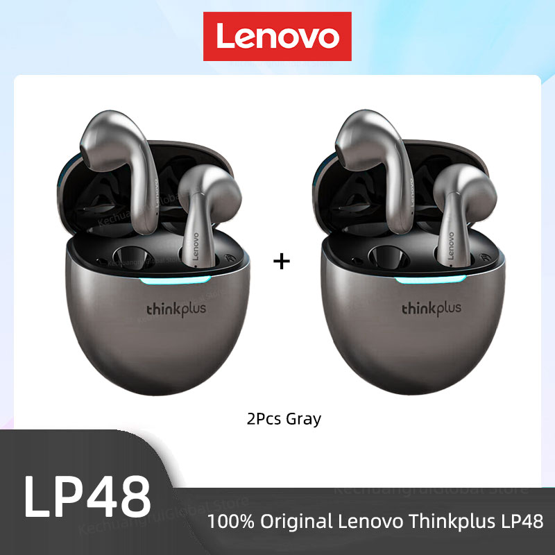 Original Lenovo LP48 TWS Wireless Bluetooth 5.4 Earphone Gaming Earbuds HIFI Music Headphones Noice Cancelling Dual Mode Headset