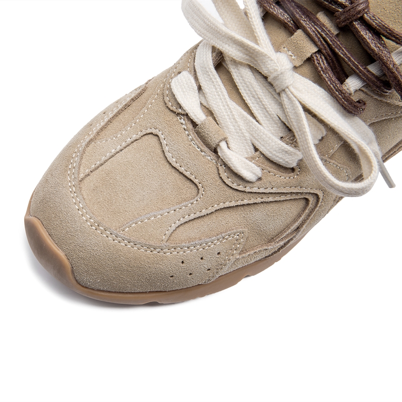 AIYUQI Women's Sneakers 2025 New Non-slip German Training Shoes For Women Flat Large-size Genuine Leather Running Female Shoes