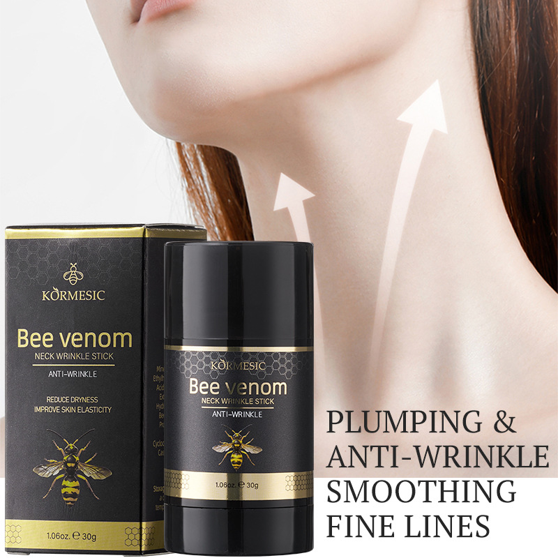 KORMESIC Bee Venom Neck Wrinkle Stick Care Moisturizing Nourishing Hydrating skincare Beauty Necks Skin Products