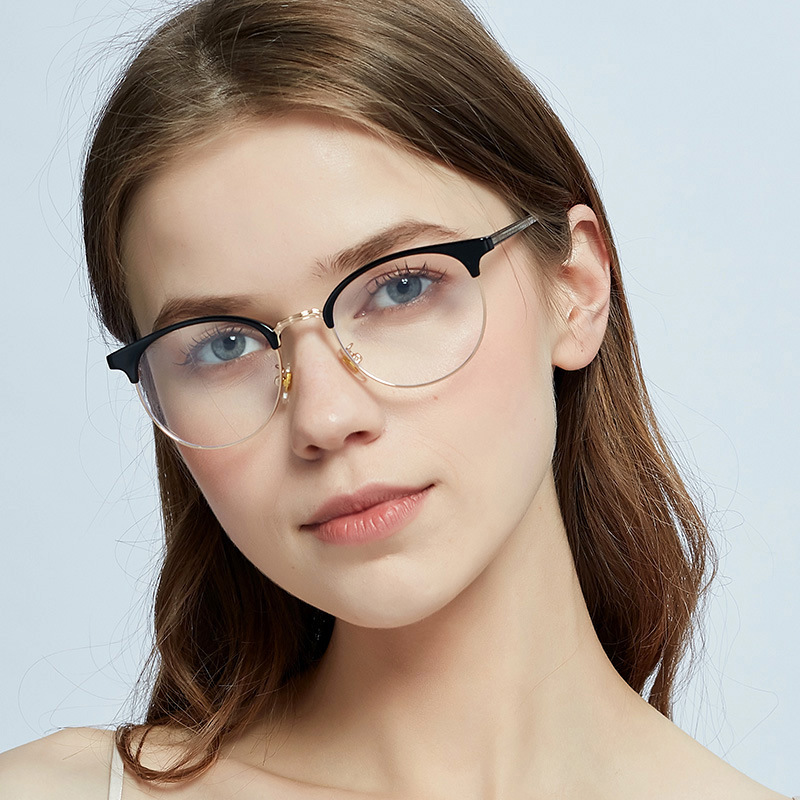 Fashion Glasses frame myopia prescription computer glasses multifocal reading glasses women bluelight blocking glasses custom