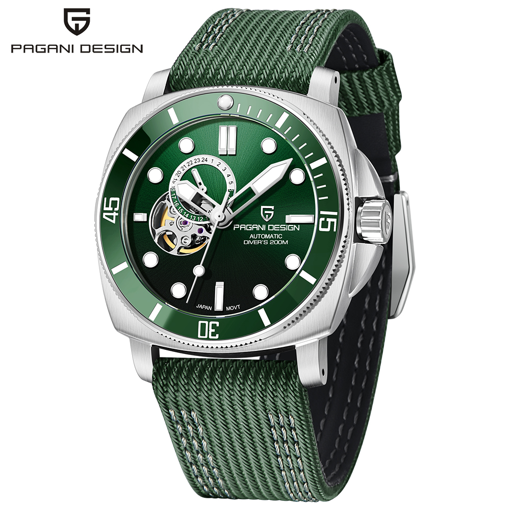 PAGANI DESIGN Men's Watches 2025 New Mechanical Automatic Watch For Men 200M Diving Top Brand Luxury Wristwatch Stainless Steel