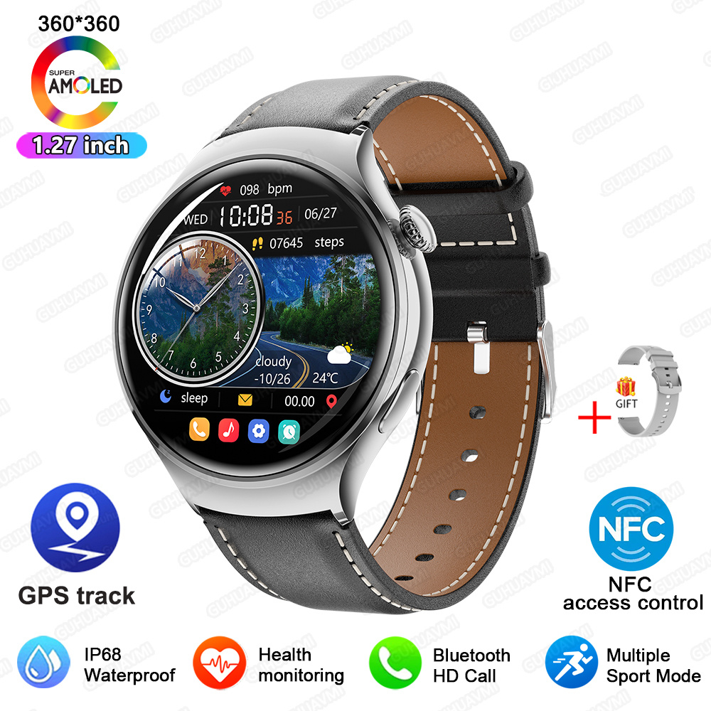 2025 New Lady Fashion Smart Watch women AMOLED HD Screen GPS Heart Rate Bluetooth Call Waterproof Outdoor SmartWatch For Xiaomi