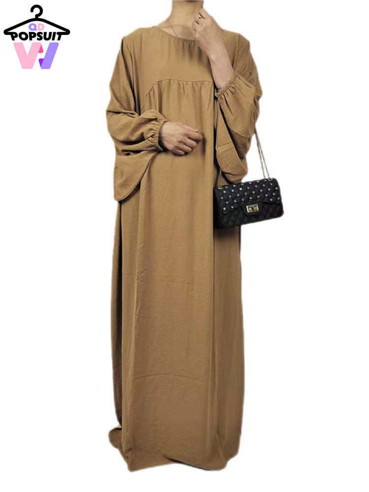 New In Muslim Dress Women Abaya Malaysian Toga Solid...