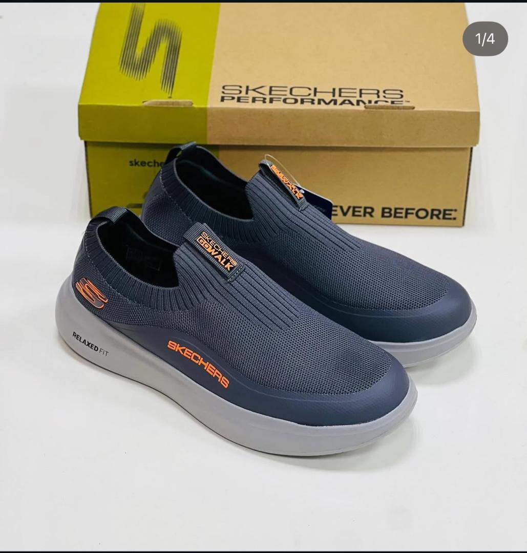Skechers GoWalk Slip-On Walking Shoes - Navy Blue
