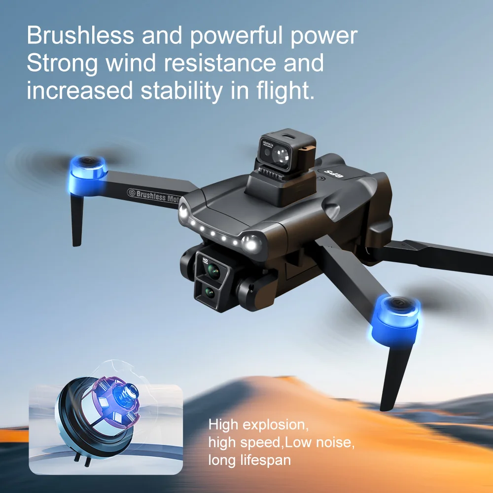 For Xiaomi V198GPS Drone 8K Profesional Camera Brushless Obstacle Avoidance Aerial Optical Foldable Quadcopter Mini Drone kidtoy