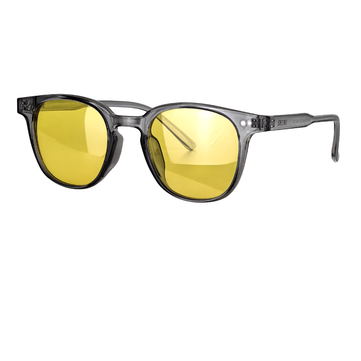 SHINU Myopia Night Vision Glasses Man Night Driving Glasses Women 80% Blocking Blue Light Lenses for Office Working TR90 Eyewear