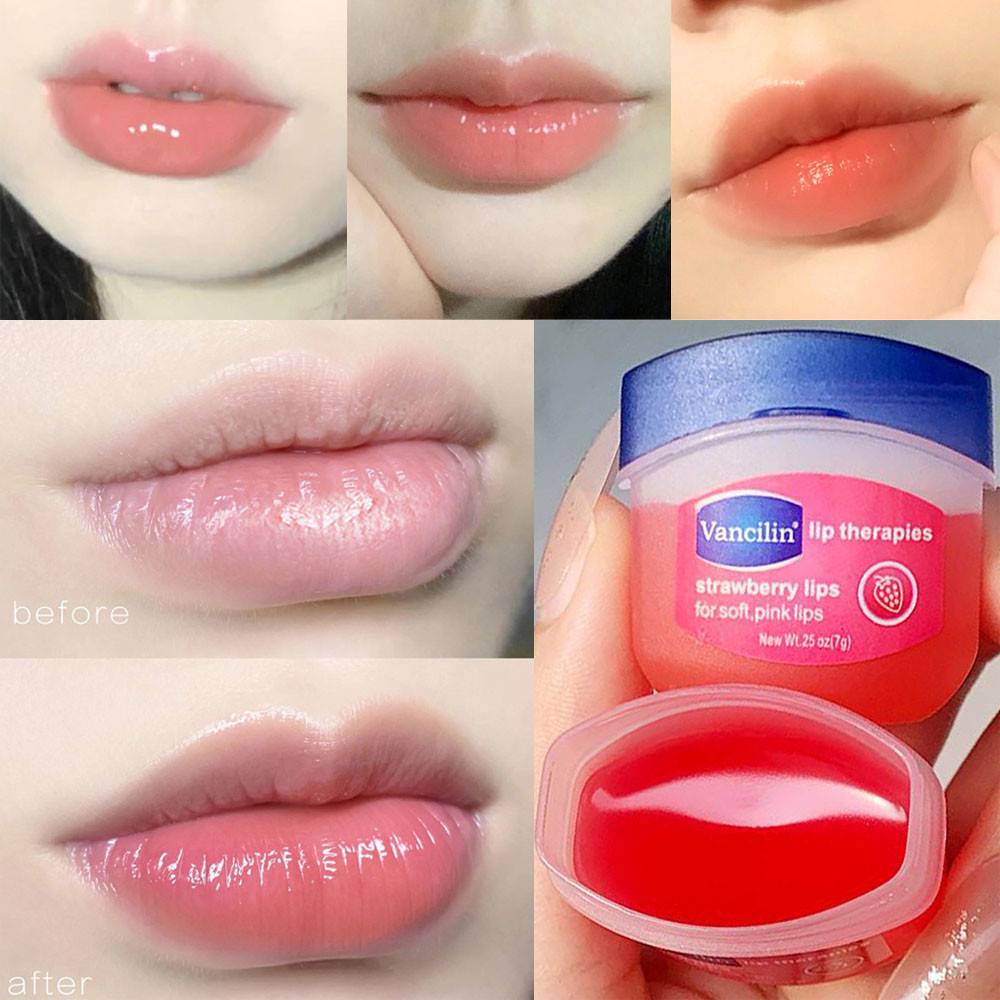 4 Pcs Natural Lip Balm Moisturizing Lipsticks Base Cute Makeup Anti-Cracking Lip Oil Original Korean Cosmetics Skin Care Product