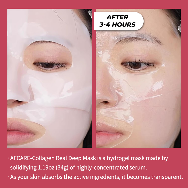 Korean Bio Collagen Anti-aging Face Mask Hyaluronic Acid Deep Hydrating Moisturizing Whitening Lightening Facial Skin Care