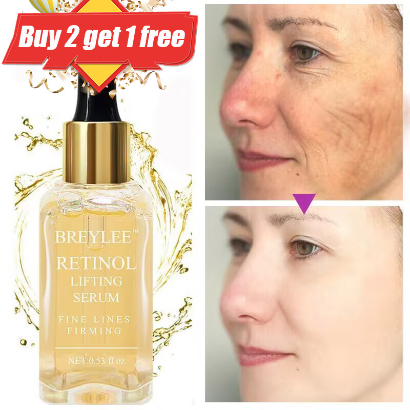 Retinol Wrinkle Remover Face Serum Firming Lifting Anti-Aging Fade Fine Lines Whitening Moisturizing Skin Care Korean Cosmetics
