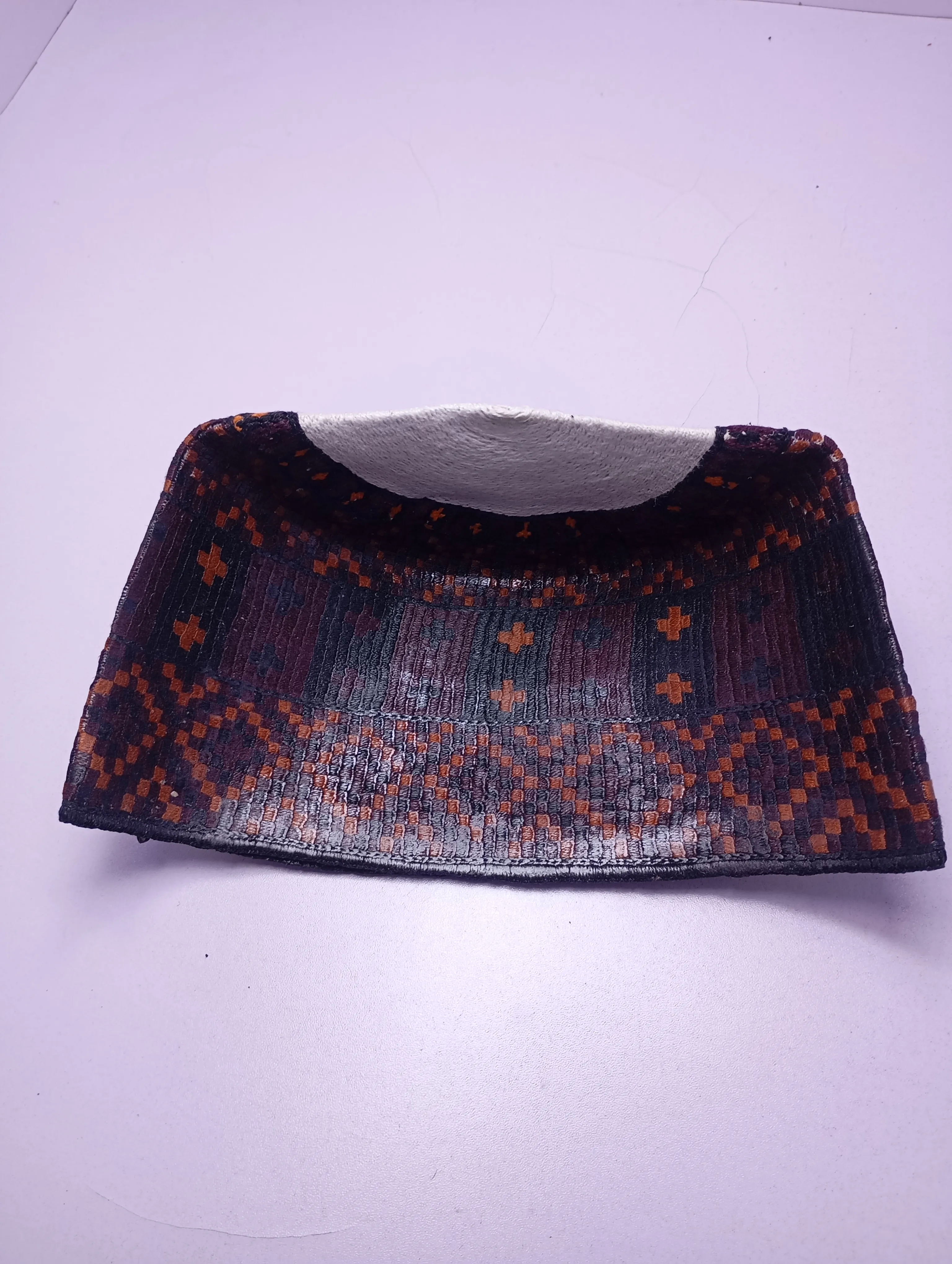 Original Handwoven Hausa Fulani Zawa Cap – Bangol Kindei Bama Style | Men’s Knitted Maiduguri Cap Sizeof 23 