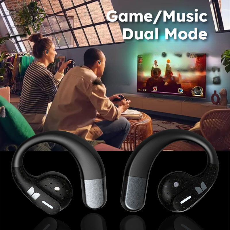 Monster AuraFit X02 Open Ear Bluetooth 5.4 Earphones 360° Stereo Sound Air Conduction Headphones OWS Bluetooth Ear Hook Ear Buds