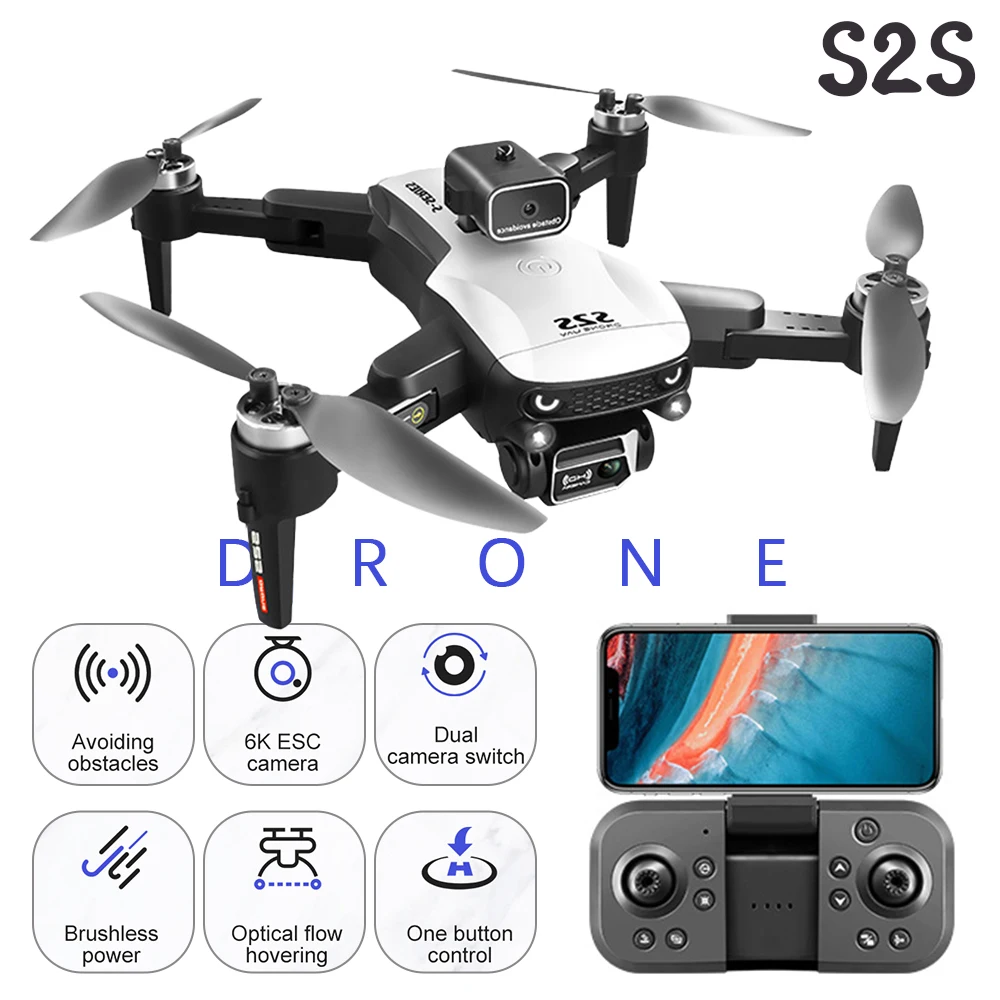 2025 S2S Drone 4K Profesional Aerial Photography Dual-Camera Helicopter Total Obstacle Avoidance Brushless Motor 5G Folding Dron