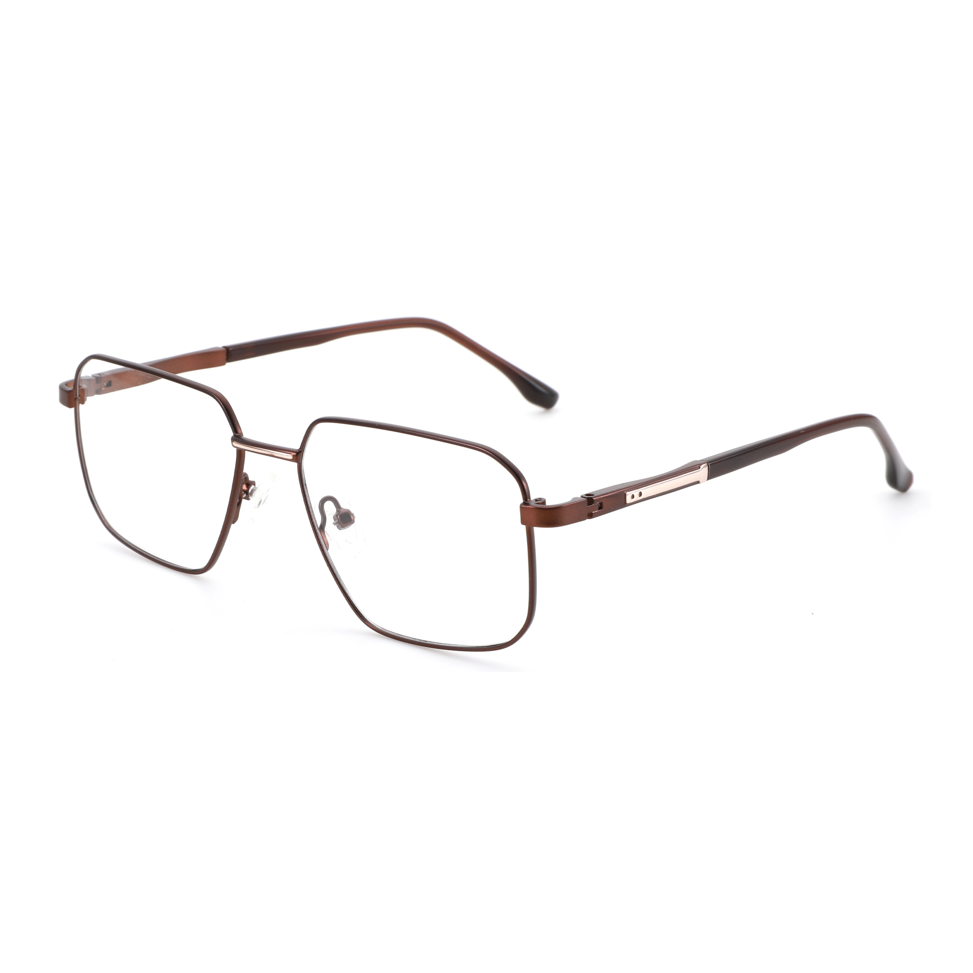 ZENOTTIC (S Size) High-quality Metal&Acetate Prescription Glasses For Men Polygon Anti Blue Light Photochromic Optical Eyewear