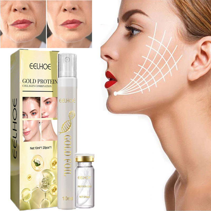 Protein Thread Lifting Kit Firming Face Plump Filler Absorbable Anti-Aging Fade Fine Lines Essence Moisturizing Korean Skin Care