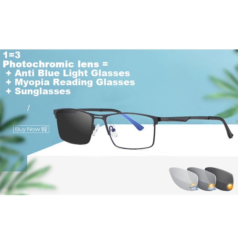 Men Blue Light Blocking Reading Glasses Myopia Prescription Eyeglasses Frames Women Optical Lenses Computer Eyewear Sunglasses